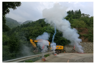 廣元市七盤關(guān)至曾家山旅游扶貧公路項(xiàng)目首條施工便道開(kāi)工