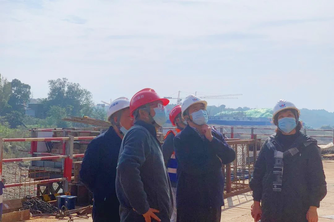 公司黨委副書記、董事、總經(jīng)理杜江林到成金簡快速路項目檢查指導(dǎo)工作